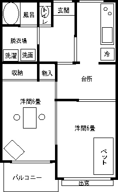 小山ウィークリーマンションの間取図